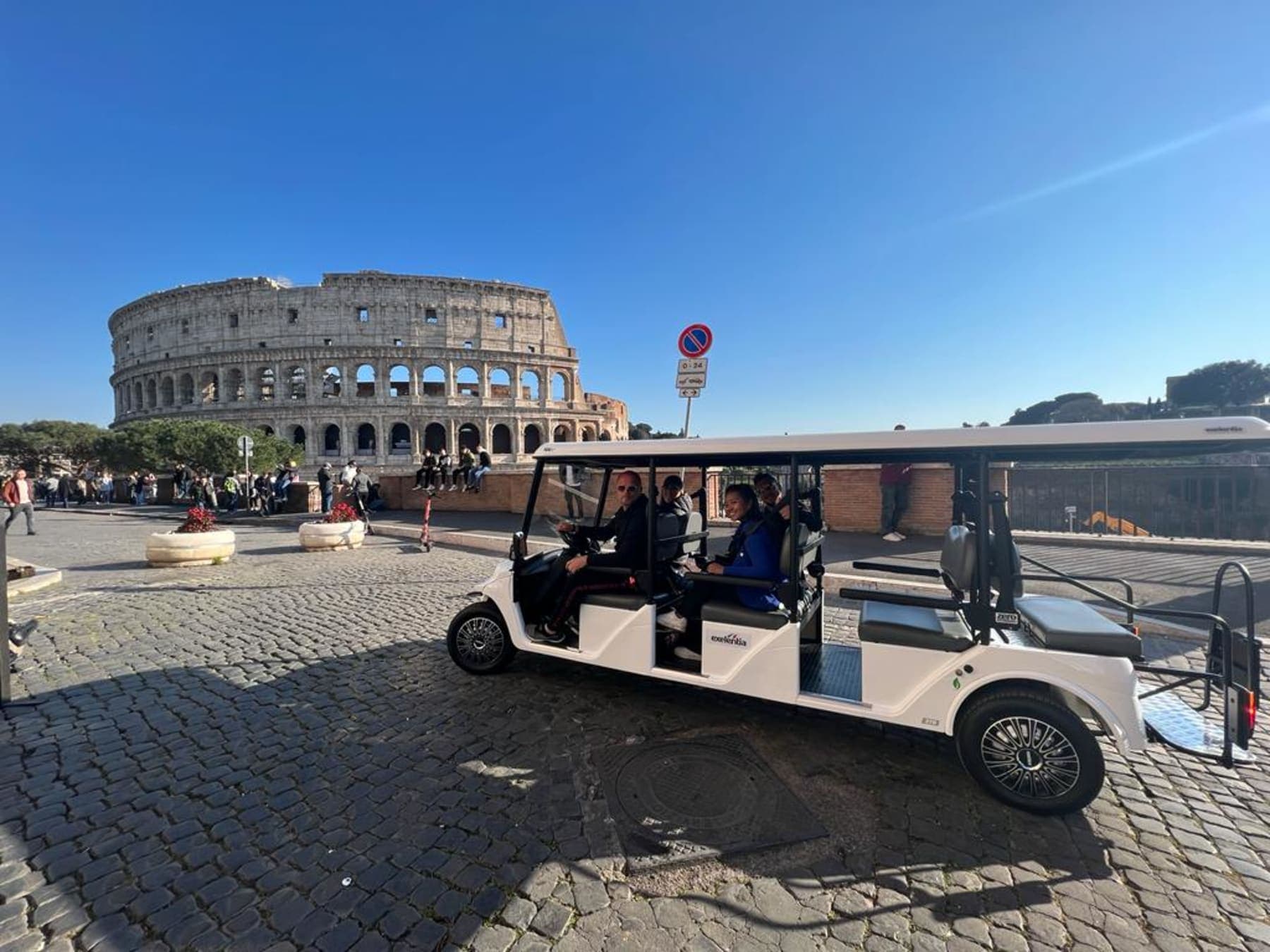 Panoramic view of Rome from a comfortable sightseeing route